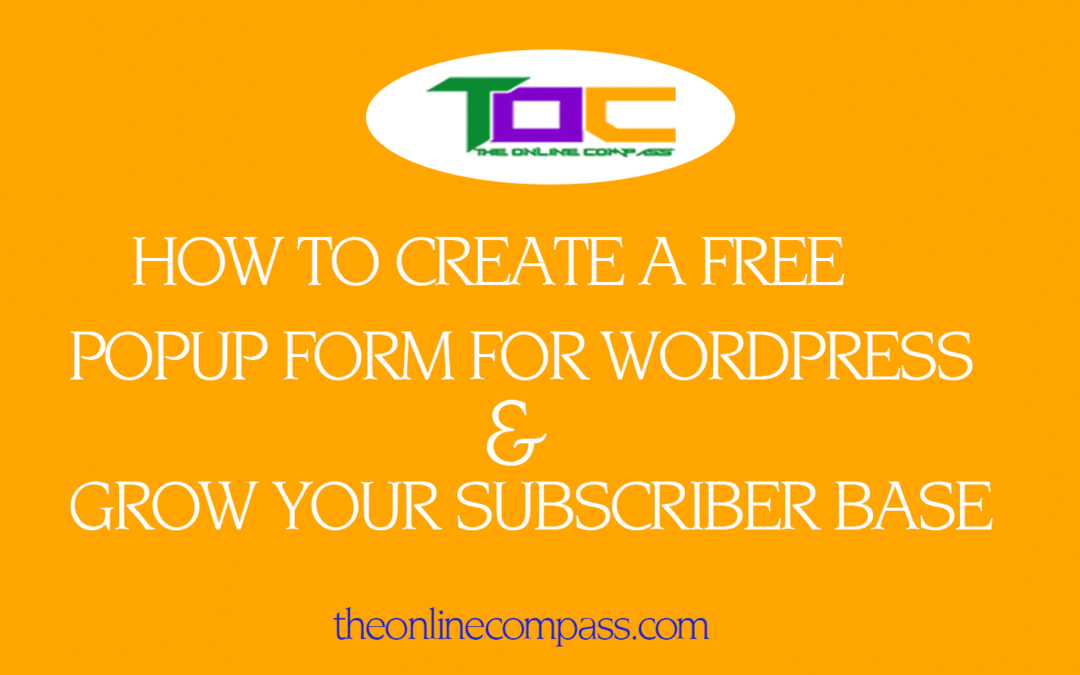 How to create a free popup form for WordPress