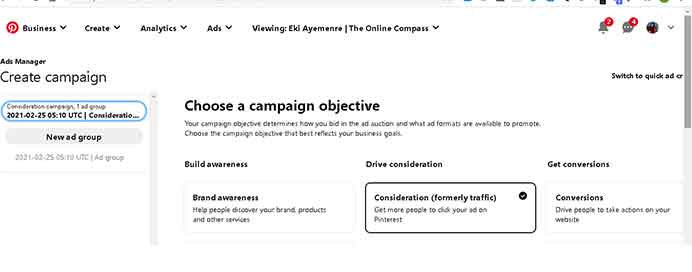 How to search Pinterest for keyword search volume 3 create ads