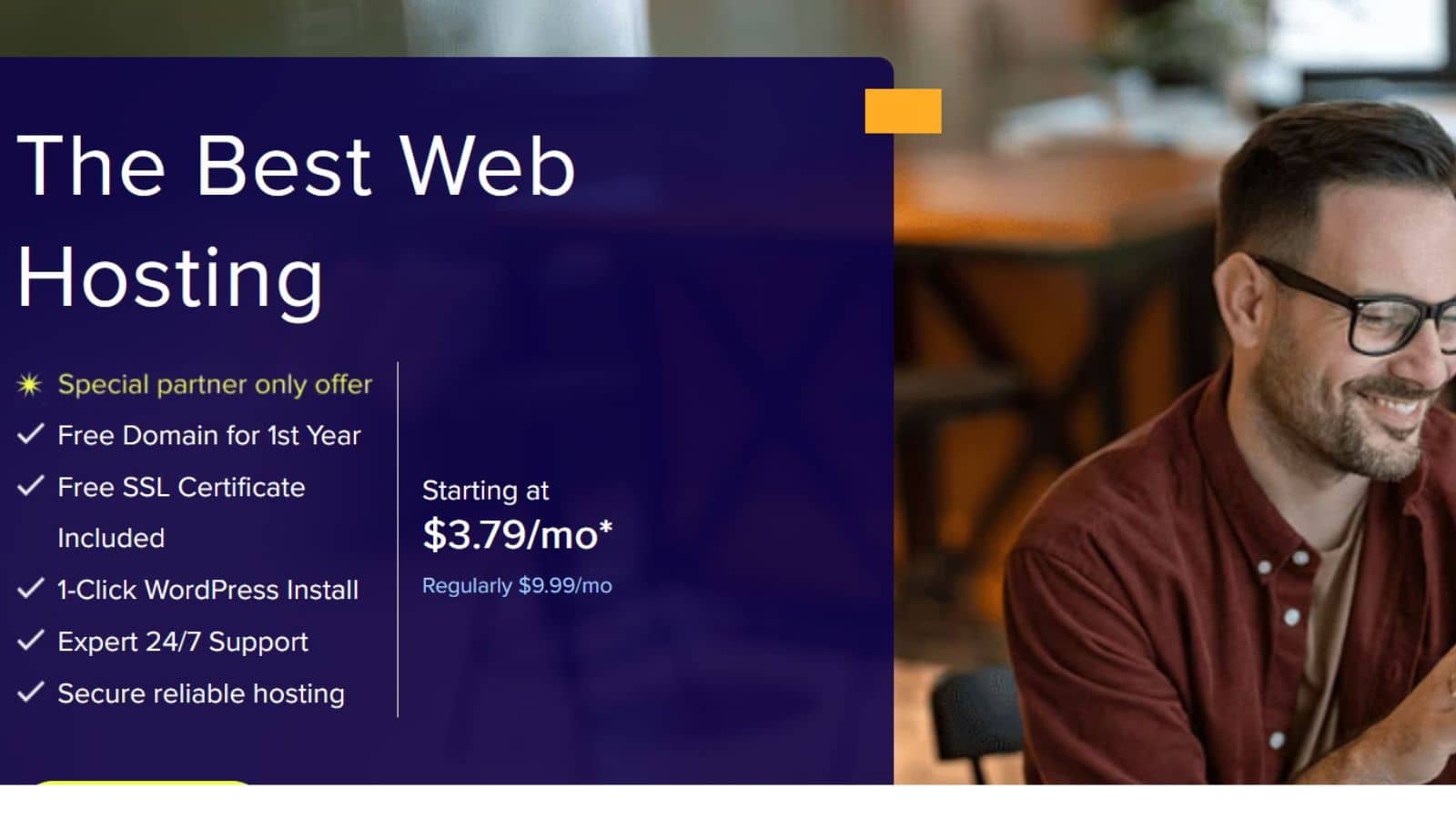 Bluehost  easy WordPress setup for beginners.
