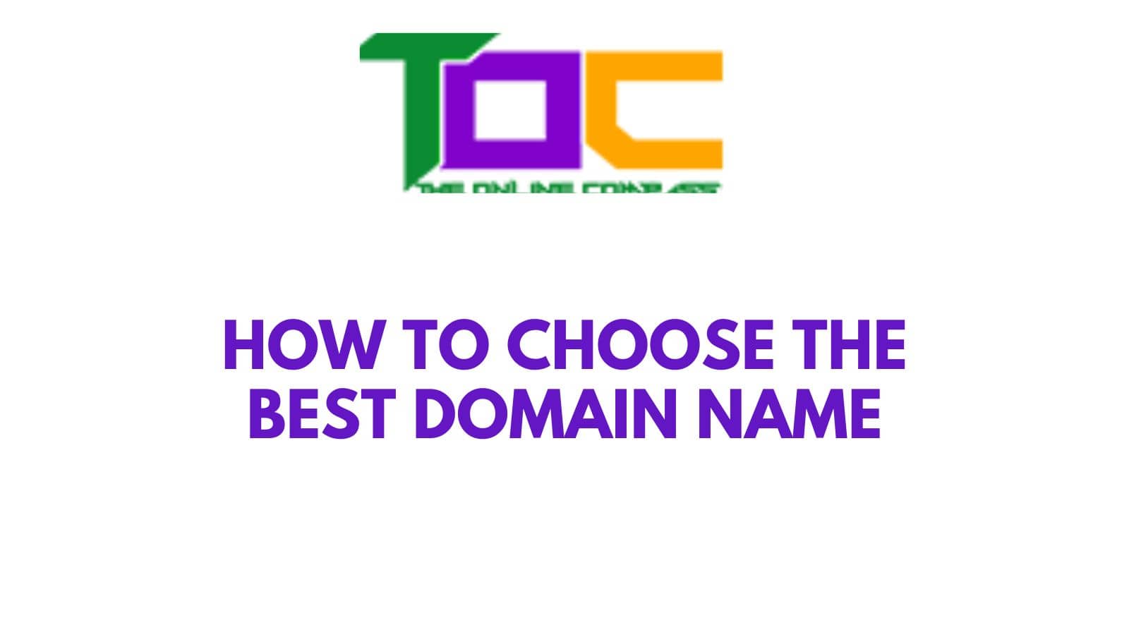 How to choose the best domain name