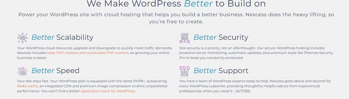 Nexcess best web host for WordPress