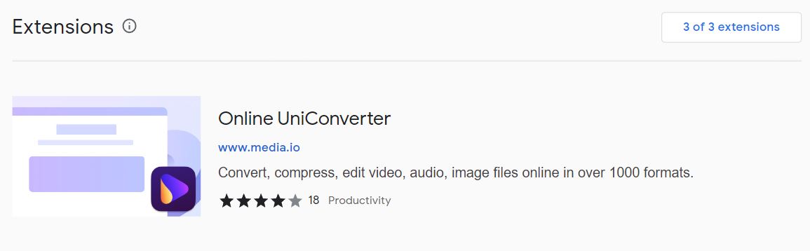 Media.io Youtube Mp3 Converter for Chrome.