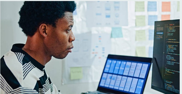 A website developer in Lagos