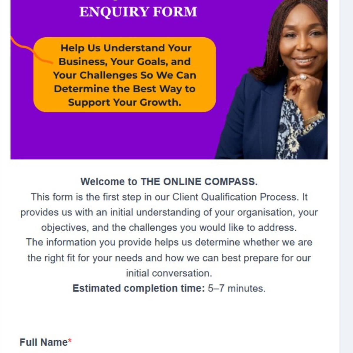 Business Growth Consultant marketing strategy and business growth . Take your client qualification test.