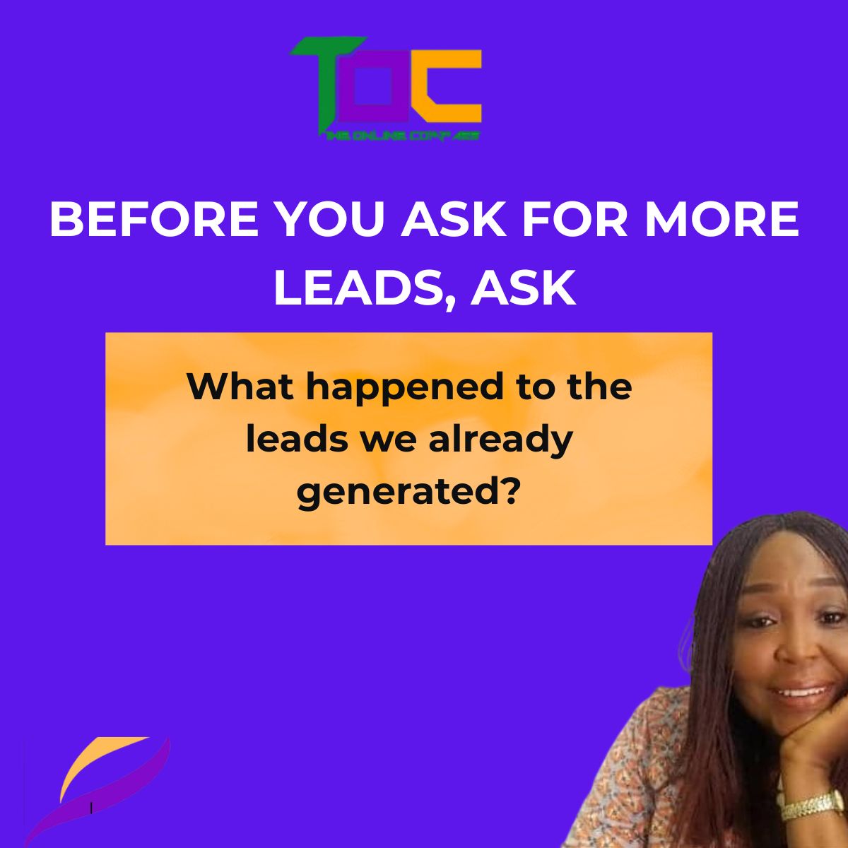 why businesses lose leads after lead generation(2) Question about what happens to existing business leads<br />